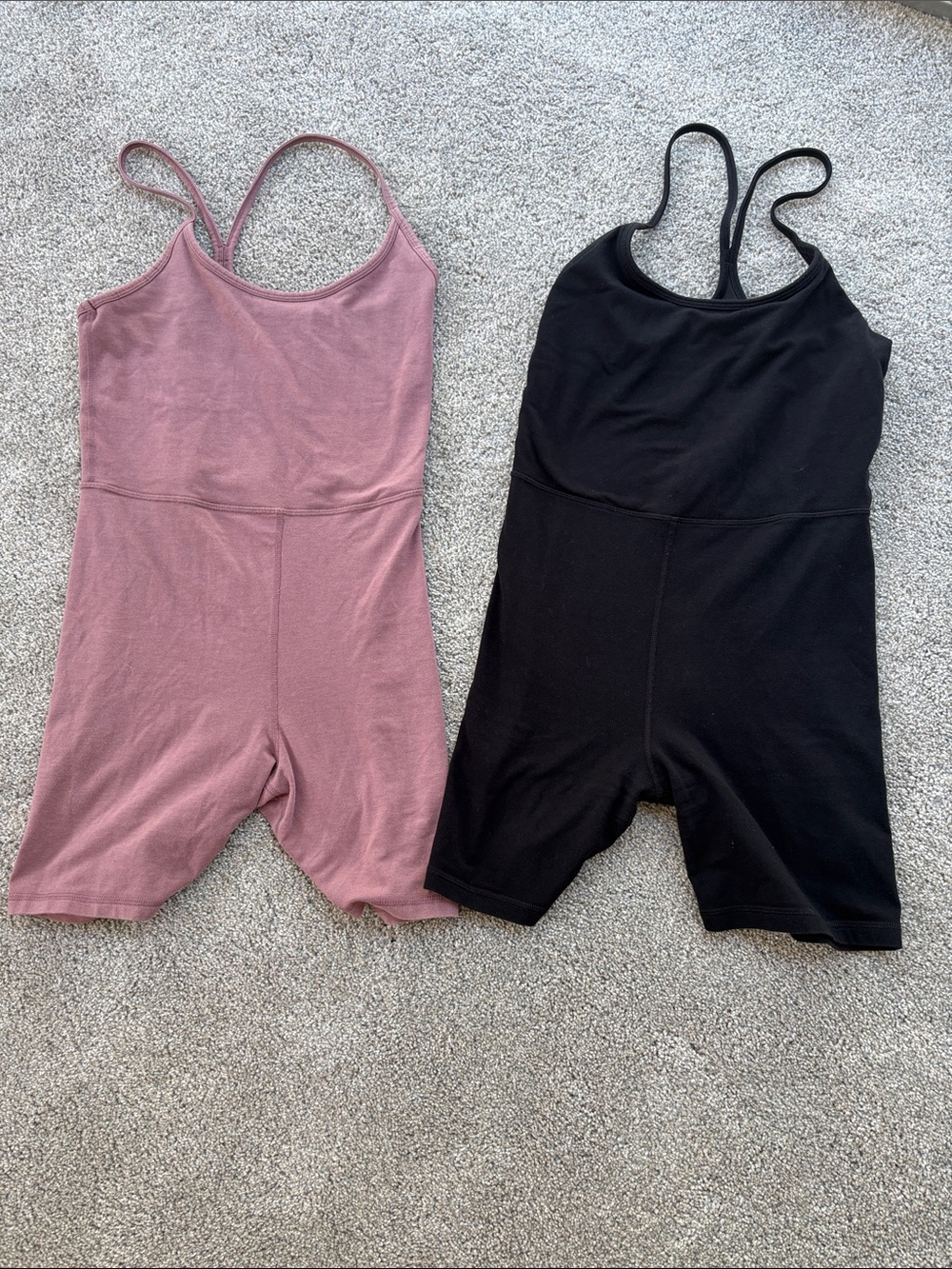 Women’s Stretch Romper - Pink and Black